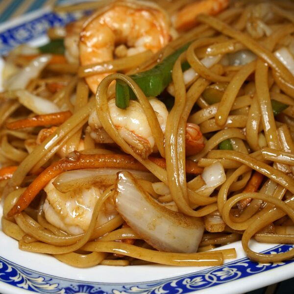 Tallarines con Gambas