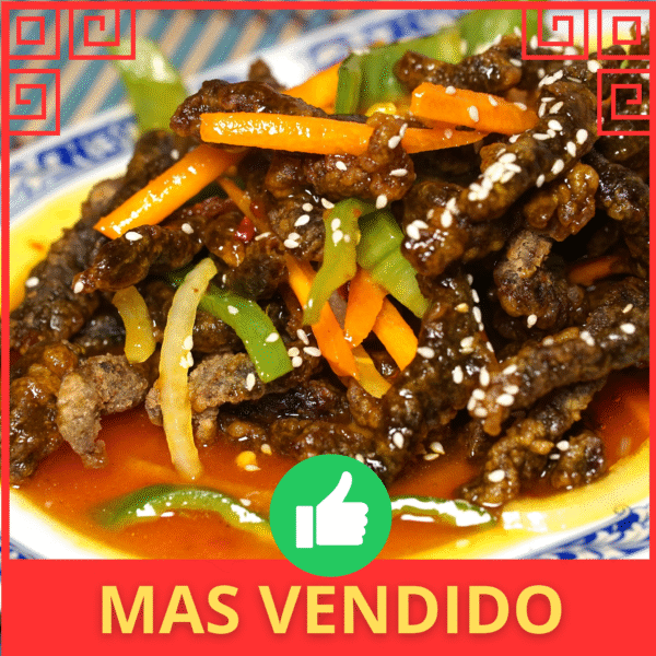 Ternera Crujiente con Salsa Picante